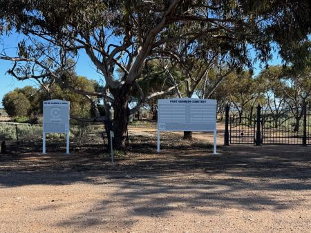 Port Germein Cemetery Sign