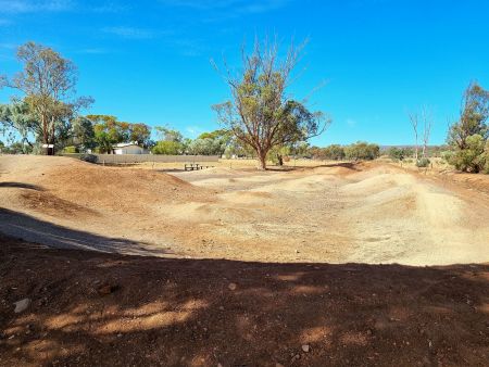 Dirt BMX pump track in Wilmington