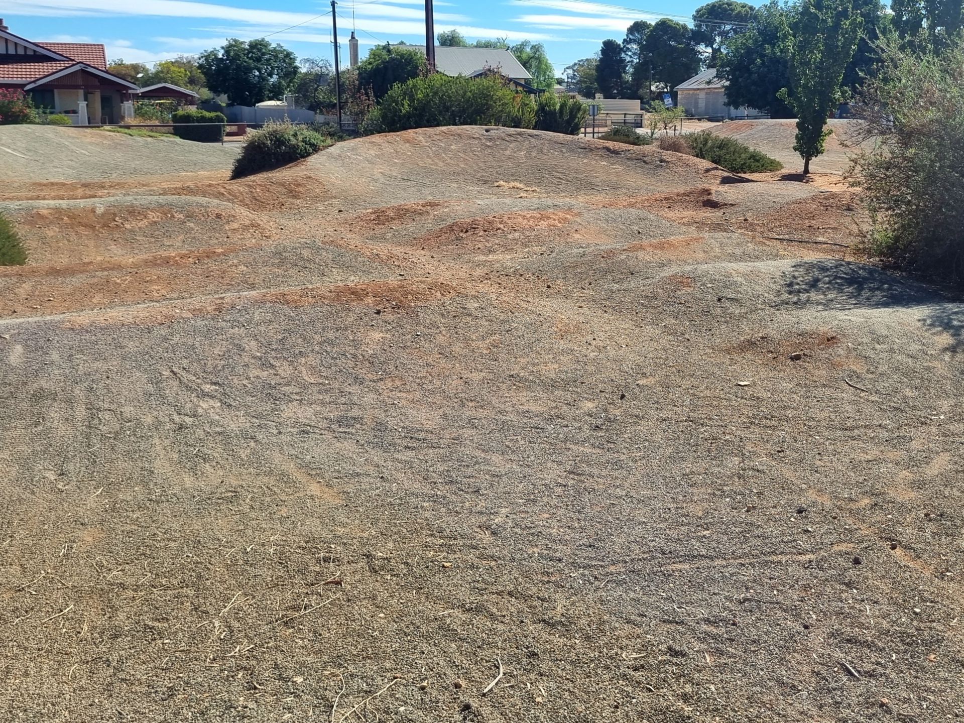 Dirt BMX pump track in Booleroo Centre