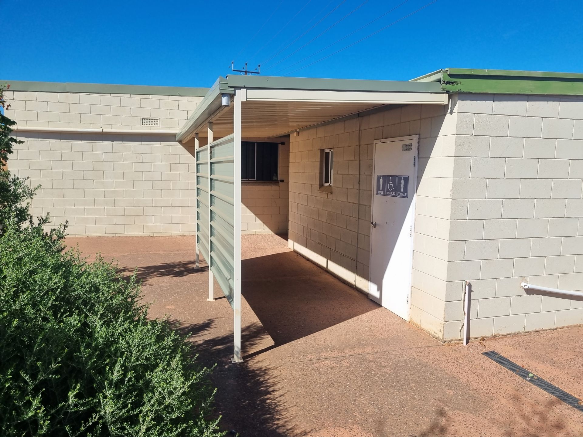 Public toilets with disabled access.