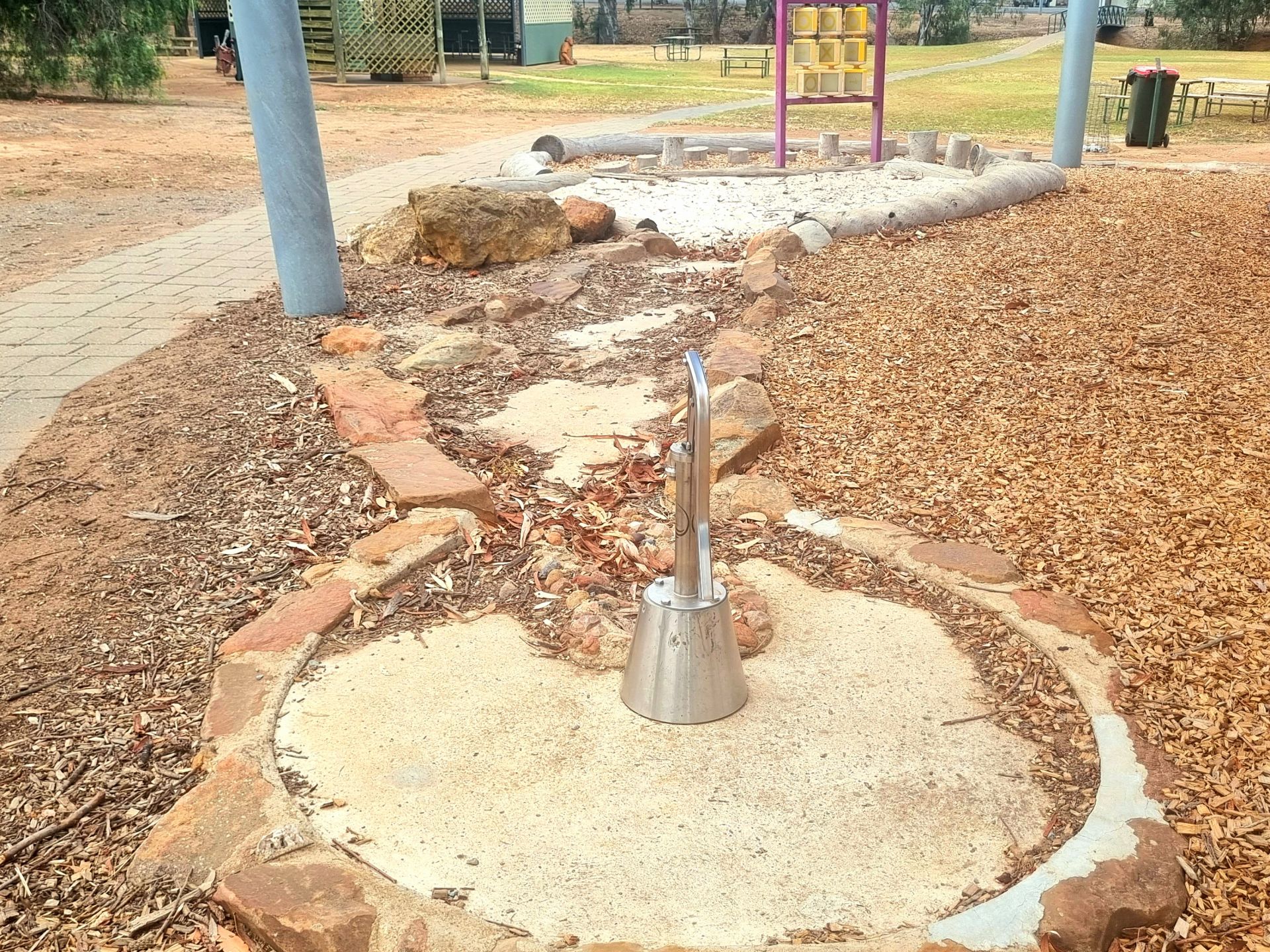 Waterplay pump at Wongabirrie Park