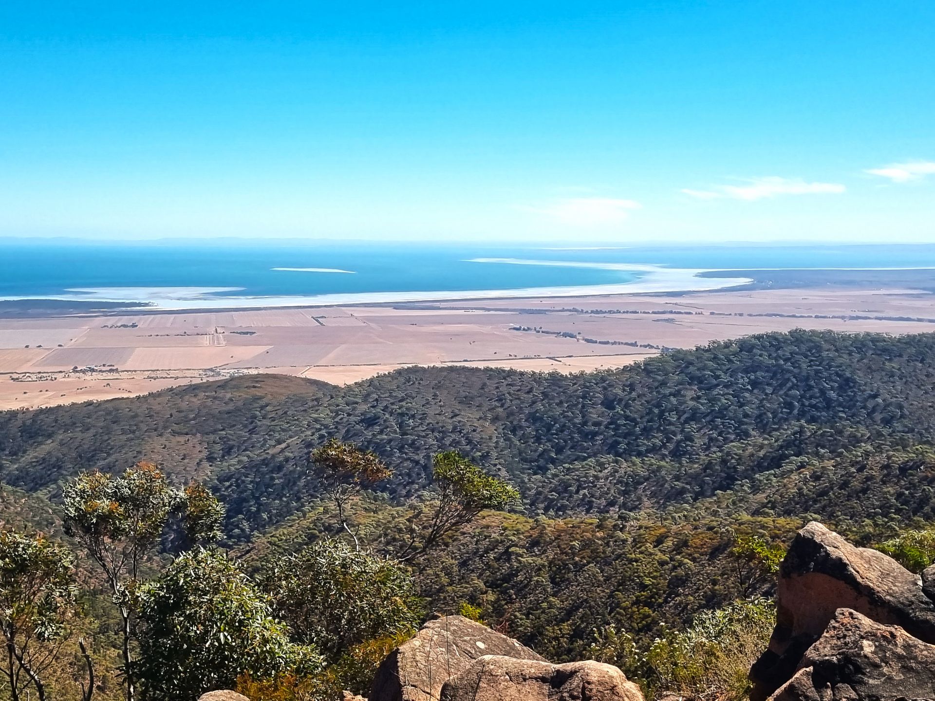 Striking daytime view from the bluff